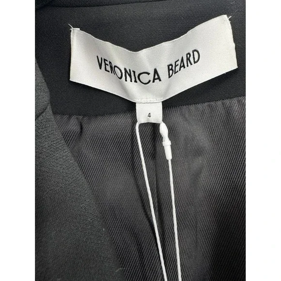 Veronica Beard Miller Blazer Black Double Breasted Silver Button Jacket 4 NEW - Picture 7 of 15